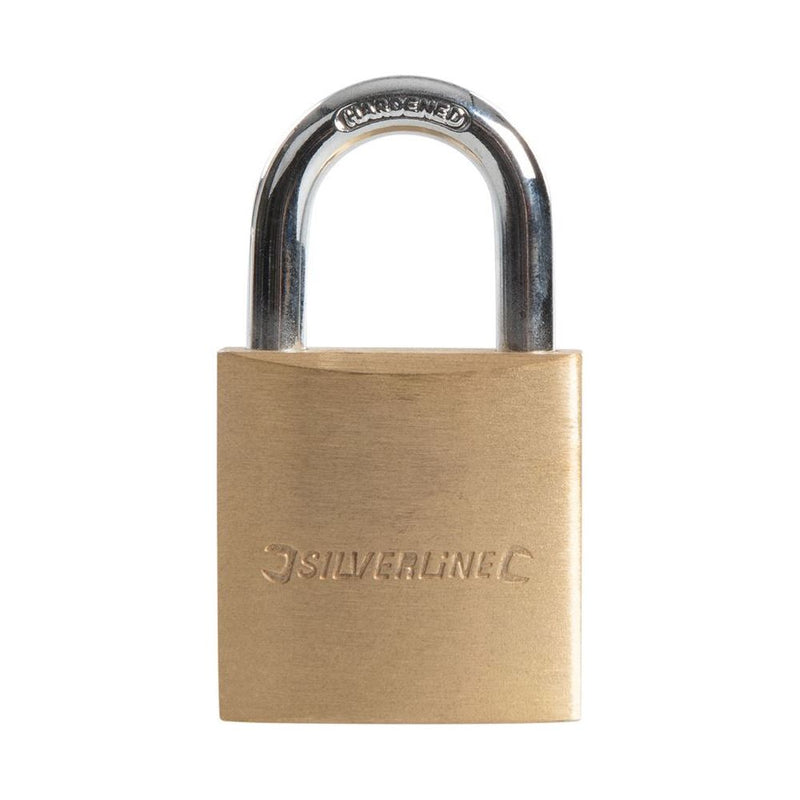 Silverline Brass Padlock 30mm Silverline - Dynamic Drive