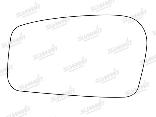 Summit Stick-On Standard Mirror Glass fits Peugeot 806 95 to 02 LHS Summit - Dynamic Drive