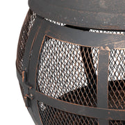 Dellonda Deluxe 360 Chiminea/Fire Pit - Antique Bronze Finish Dellonda  - Dynamic Drive