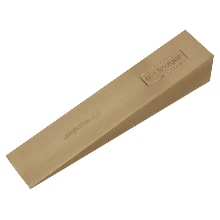 Sealey Wedge 200 x 40 x 40mm Non-Sparking NS122 Sealey - Dynamic Drive