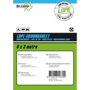 Bo-Camp Groundsheet Tarpaulin Transparent 6x3 Metres Bo-Camp - Dynamic Drive