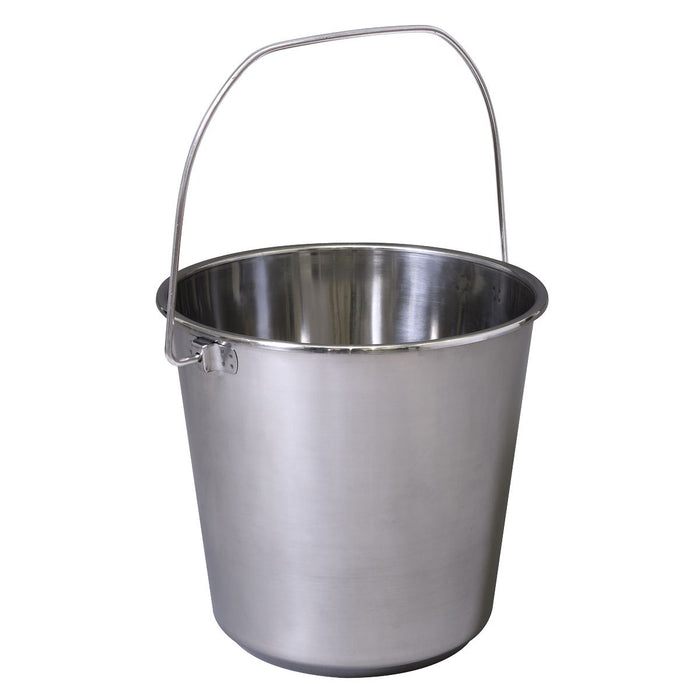 Sealey Mop Bucket 12L Stainless Steel BM8L Sealey - Dynamic Drive