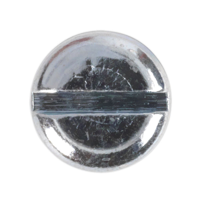 Sealey Machine Screw M5 x 50mm Pan Head Slot Zinc DIN 85 Pack of 50 MSS550 Sealey  - Dynamic Drive