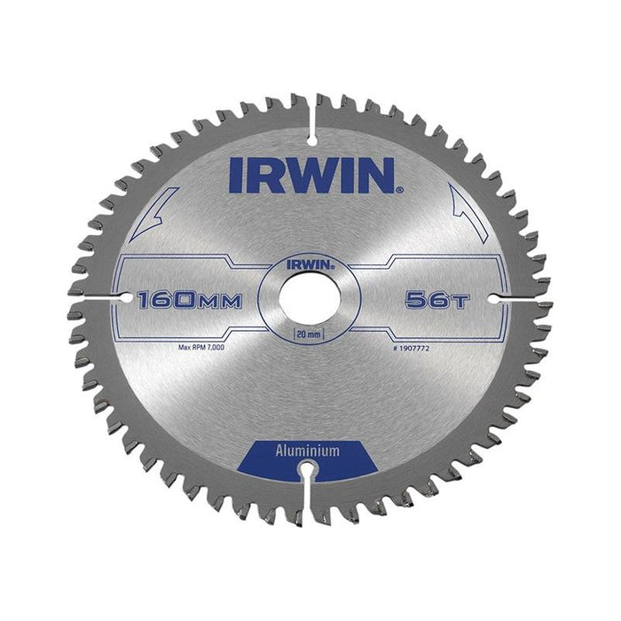 Irwin® Professional Aluminium Circular Saw Blade 160 x 20mm x 56T TCG IRWIN® - Dynamic Drive