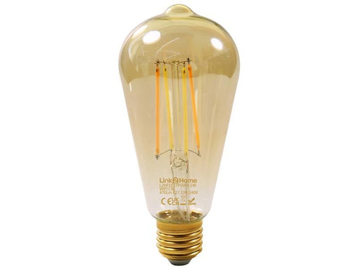 Link2Home Wi-Fi LED ES (E27) Pear Filament Dimmable Bulb, White 470 lm 4.5W Link2Home - Dynamic Drive