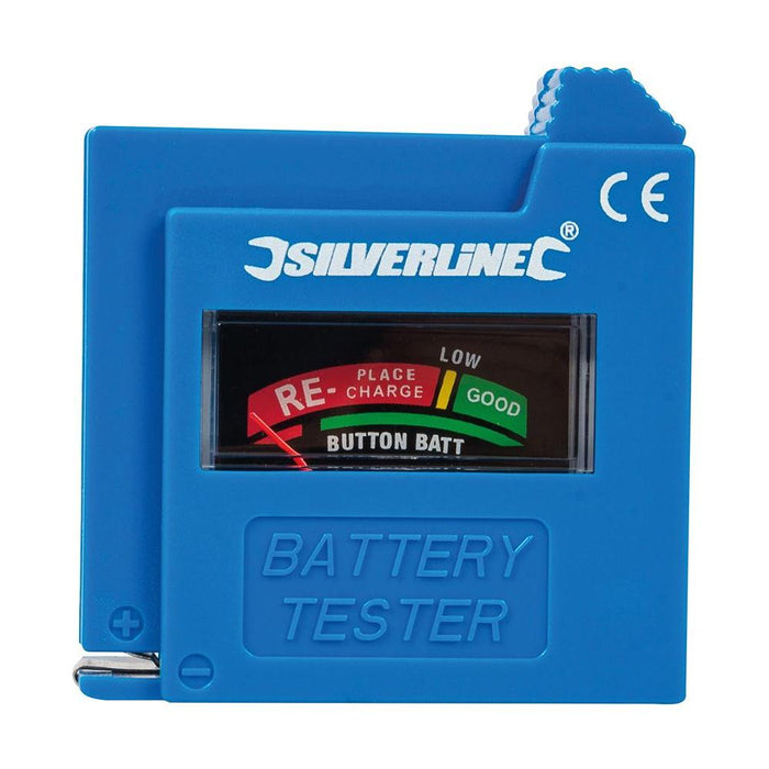 Silverline Compact Battery Tester AAA / AA / C / D / 9V / LR1 / A23 / button Silverline - Dynamic Drive