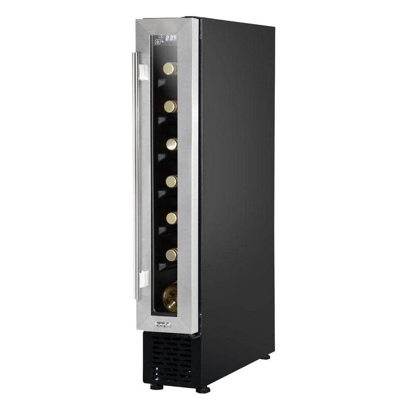 Baridi Extra-Slim 7 Bottle Wine Fridge & Cooler 15cm - Stainless Steel Baridi - Dynamic Drive