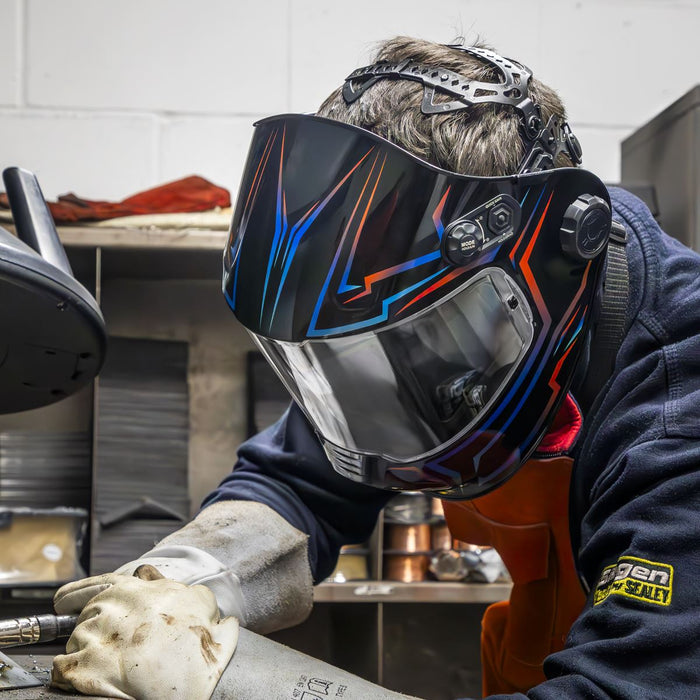 Sealey Panoramic Welding Helmet Auto Darkening - Shade 9-13 PWH602 Sealey - Dynamic Drive