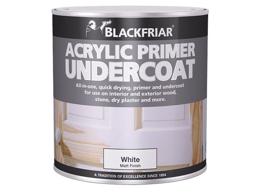 Blackfriar Quick Drying Acrylic Primer Undercoat Grey 1 litre Blackfriar - Dynamic Drive