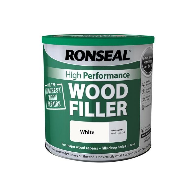 Ronseal High-Performance Wood Filler White 3.7kg Ronseal - Dynamic Drive