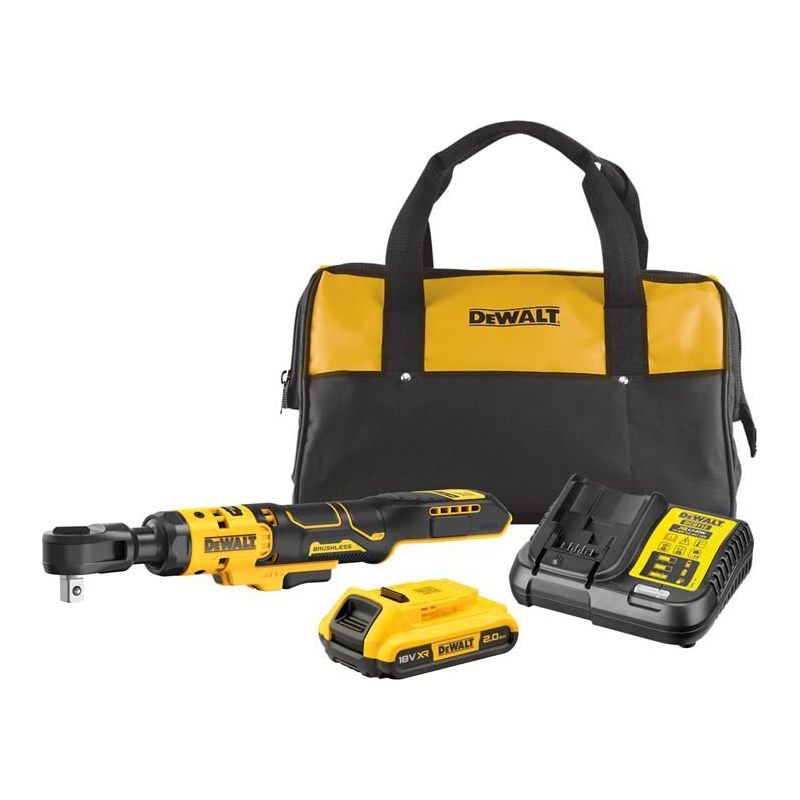 Dewalt Power Tools DCF512D1 XR 1/2in Open Head Ratchet 18V 1 x 2.0Ah Li-ion DeWALT Power Tools - Dynamic Drive