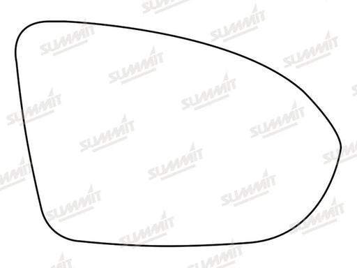 Summit Stick-On Standard Mirror Glass fits Vauxhall Astra K 16 to 17 RHS Summit - Dynamic Drive
