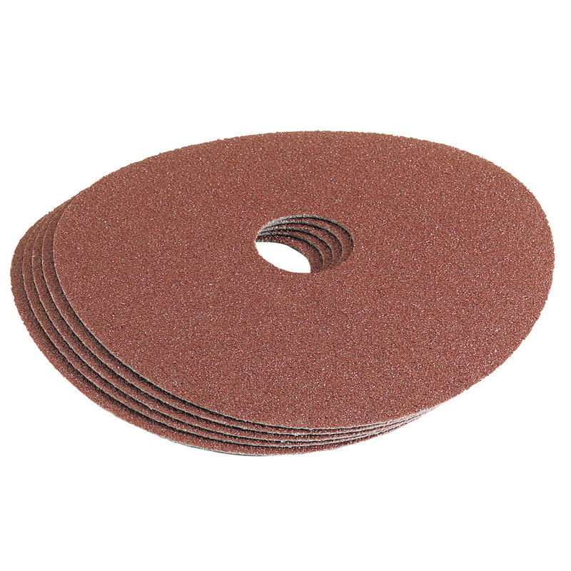 Draper Aluminium Oxide Sanding Disc, 115mm, 60 Grit (Pack of 5) 58617 Draper - Dynamic Drive