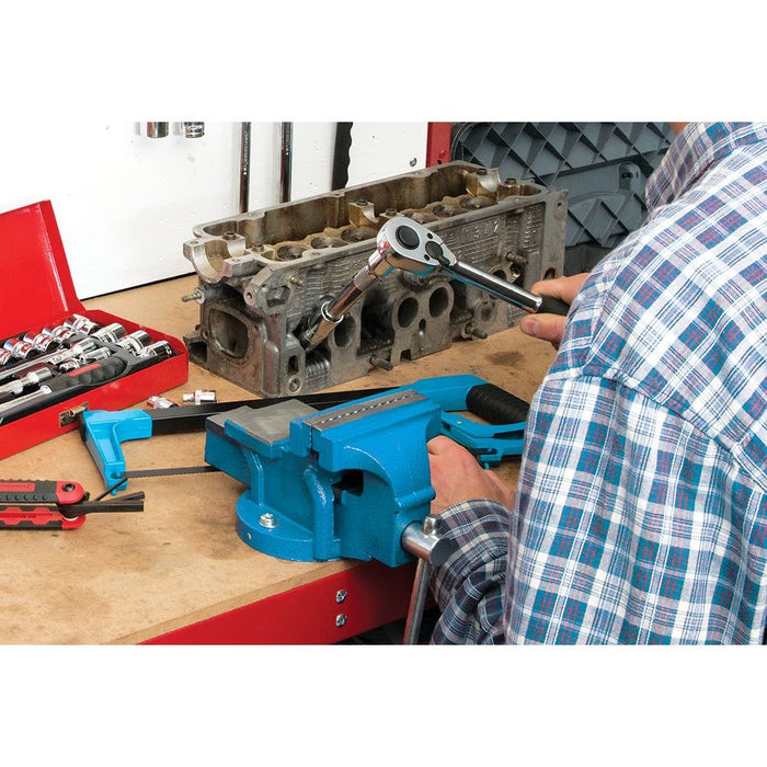 Silverline Workshop Vice 100mm (4") Jaw Capacity 100mm / 4.5kg Silverline - Dynamic Drive