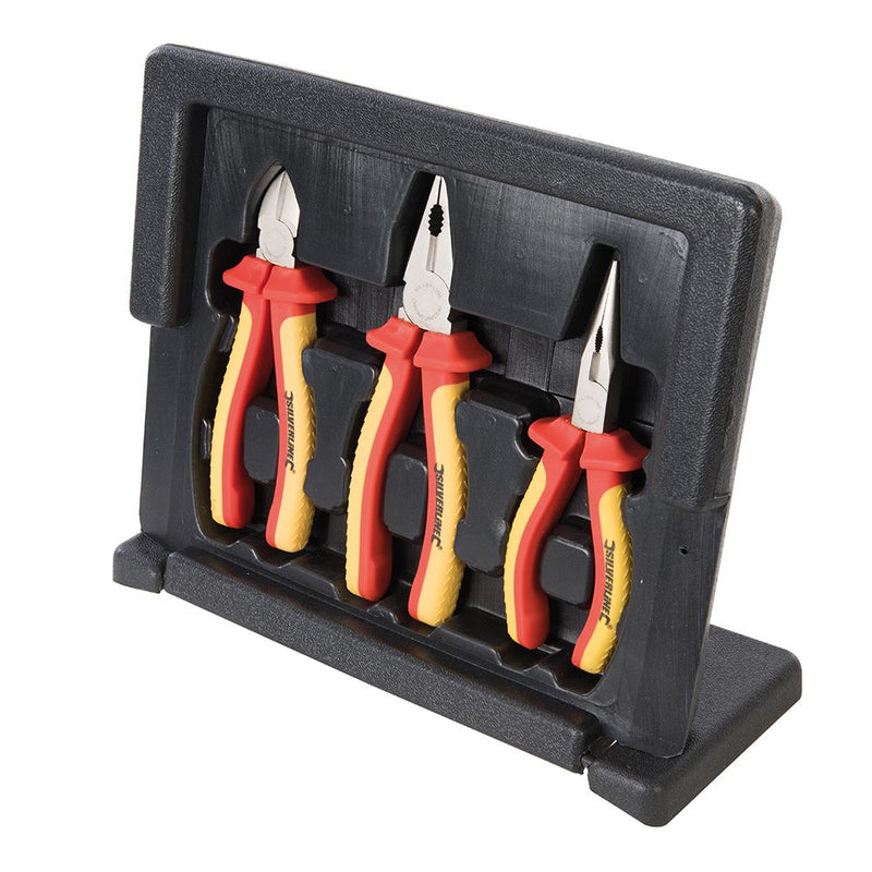 Silverline Expert VDE Pliers Set 3pce 3pce Silverline - Dynamic Drive
