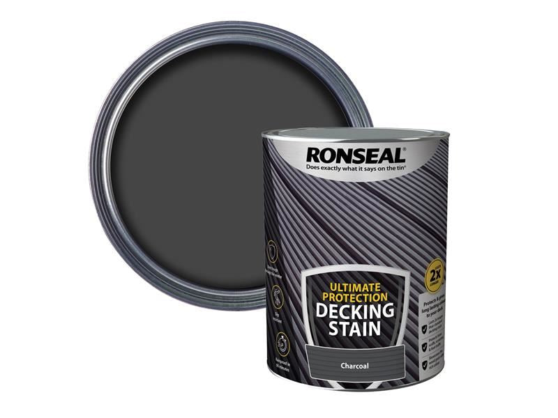 Ronseal Ultimate Protection Decking Stain Charcoal 5 litre Ronseal - Dynamic Drive