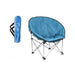 Blue Adult Bucket Camping Chair Padded High Back Folding Orca Moon Chair & Bag Summit - Dynamic Drive