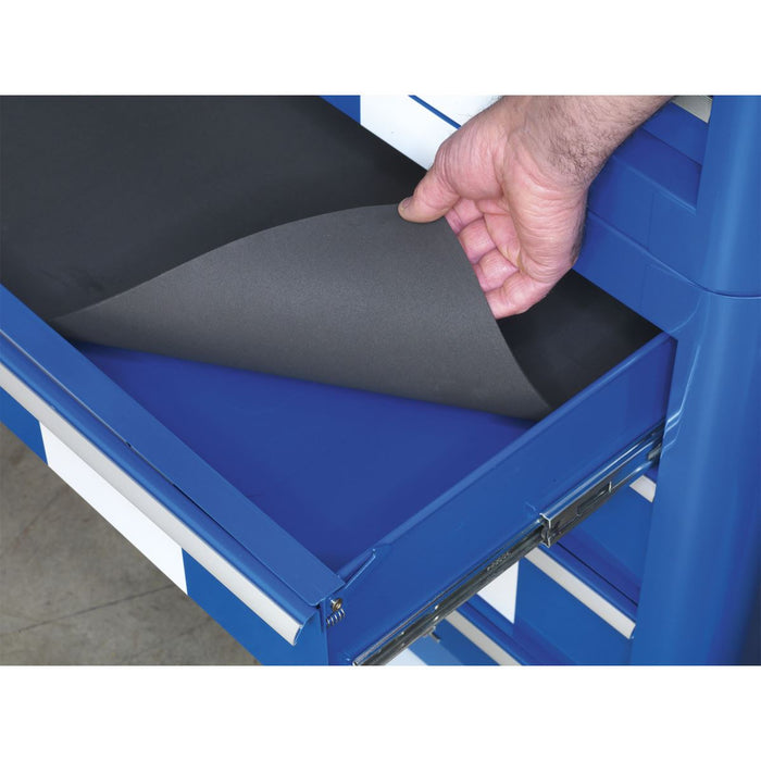 Sealey Retro Style Extra-Wide Topchest & Rollcab Combination 10 Drawer Blue/Whit Sealey - Dynamic Drive