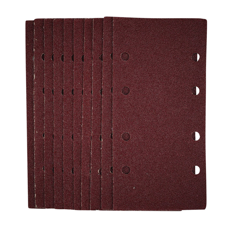 Draper 1/3 Sanding Sheets with Hook and Loop, 93 x 190mm, 40 Grit (Pack of 10) Draper - Dynamic Drive