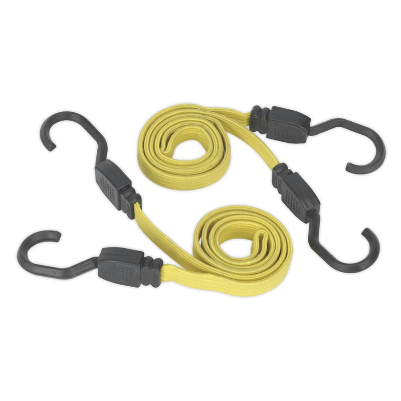 Sealey Flat Bungee Cord Set 2pc 910mm BCS18 Sealey - Dynamic Drive