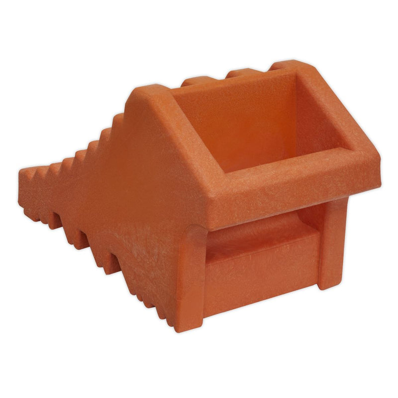 Sealey Polyurethane Wheel Chock 0.7kg Single WC13 Sealey - Dynamic Drive