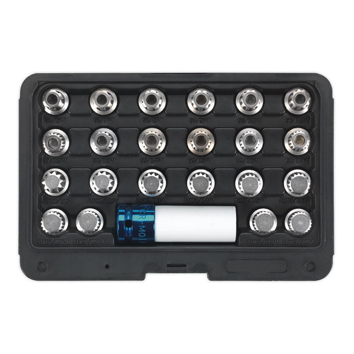 Sealey Locking Wheel Nut Key Set 23pc VAG SX210 Sealey - Dynamic Drive