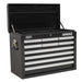 Sealey Topchest 10 Drawer with Ball-Bearing Slides Black AP33109B Sealey - Dynamic Drive