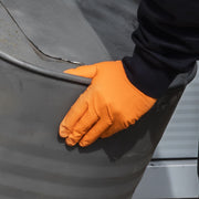 Sealey Orange Diamond Grip Extra-Thick Nitrile Powder- Free Gloves Large Pack of Sealey - Dynamic Drive