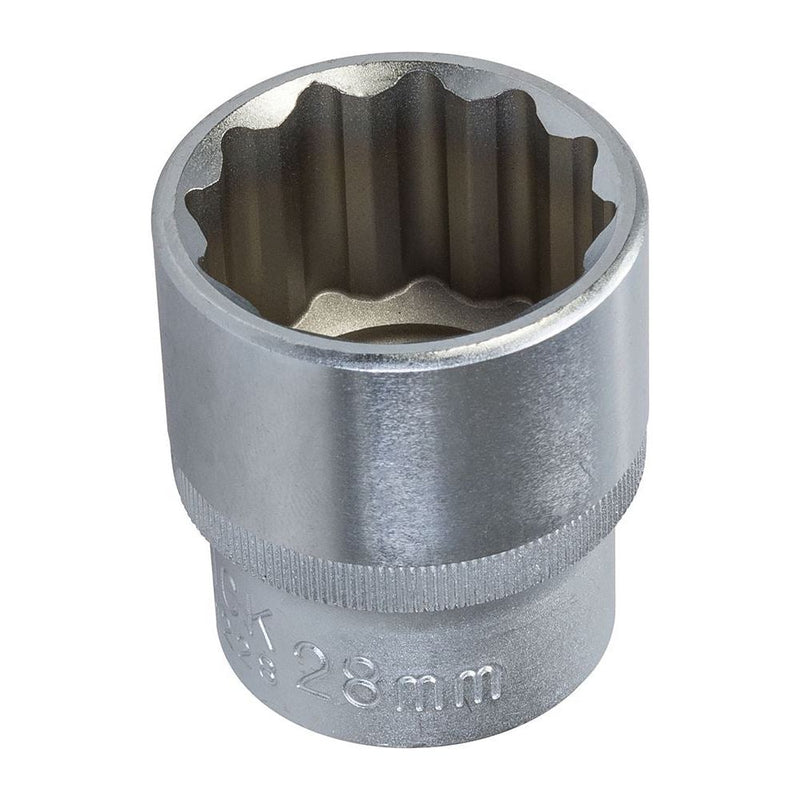 King Dick Socket SD 1/2" Metric 12pt 28mm King Dick - Dynamic Drive
