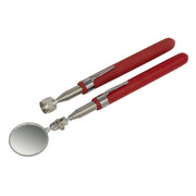 Sealey Telescopic Magnetic Pick-Up & Mirror Set 2pc AK6527 Sealey - Dynamic Drive