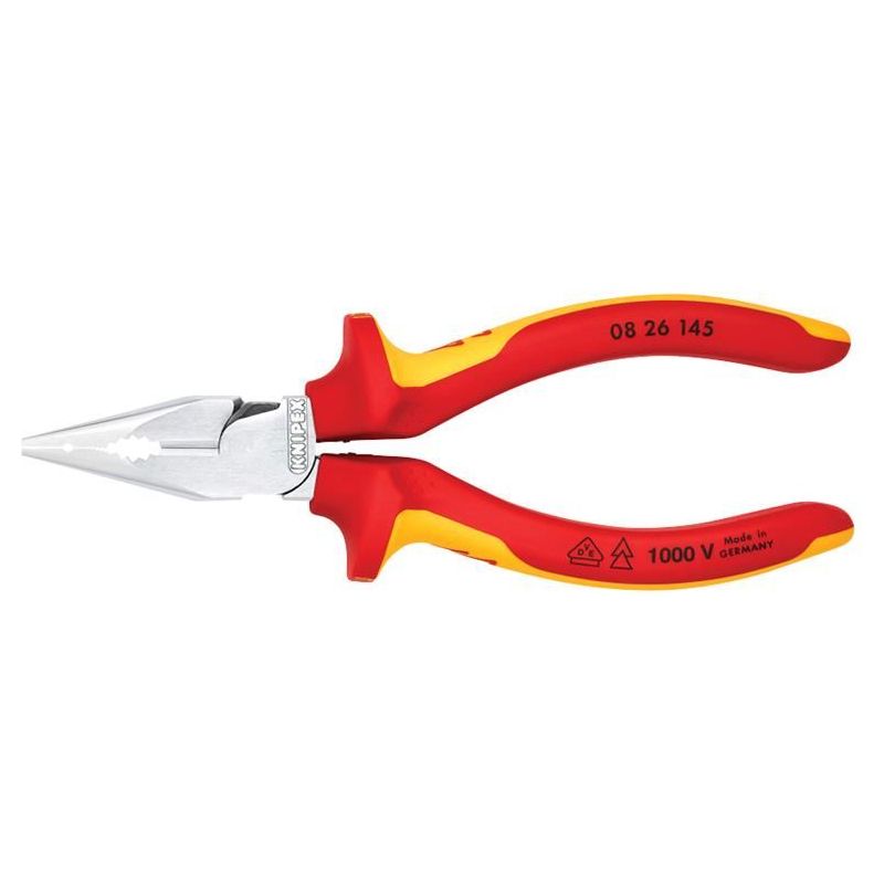 Knipex VDE High Leverage Needle Nose Pliers 145mm Knipex - Dynamic Drive