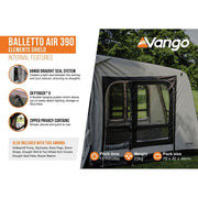 Vango Balletto Air 390 Elements Shield Caravan Awning Vango - Dynamic Drive
