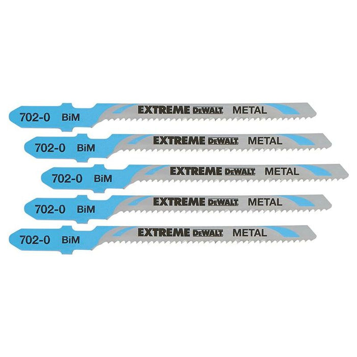 Dewalt Power Tools HSS Metal Cutting Jigsaw Blades Pack of 5 T118EOF DeWALT Power Tools - Dynamic Drive