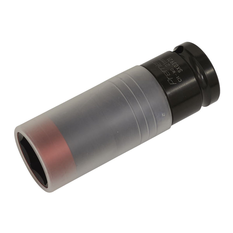 Sealey Alloy Wheel Ultra-Power Impact Socket 21mm 1/2"Sq Drive SX03921 Sealey - Dynamic Drive