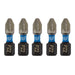 Draper Expert PZ-Type Impact Screwdriver Bits, No.2 x 25mm, 1/4" Hex (Pack of 5) Draper - Dynamic Drive