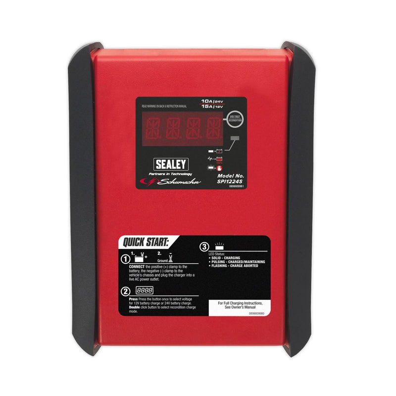 Sealey Schumacherï Intelligent Speed Charge Battery Charger/Maintainer 12V 15A/2 Sealey - Dynamic Drive