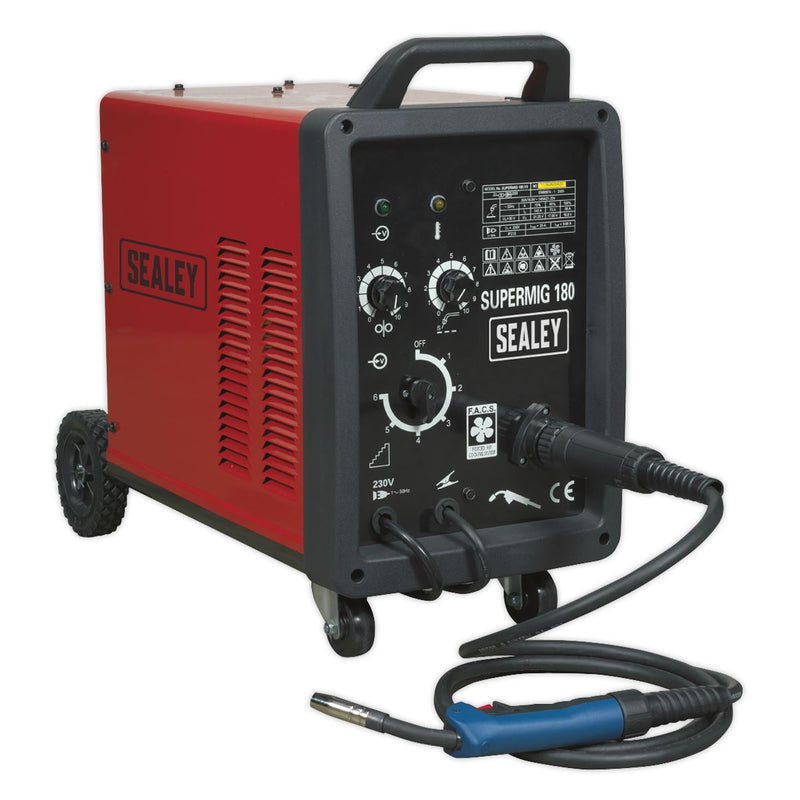 Sealey Professional MIG Welder 180A 230V with Binzelï Euro Torch SUPERMIG180 Sealey - Dynamic Drive