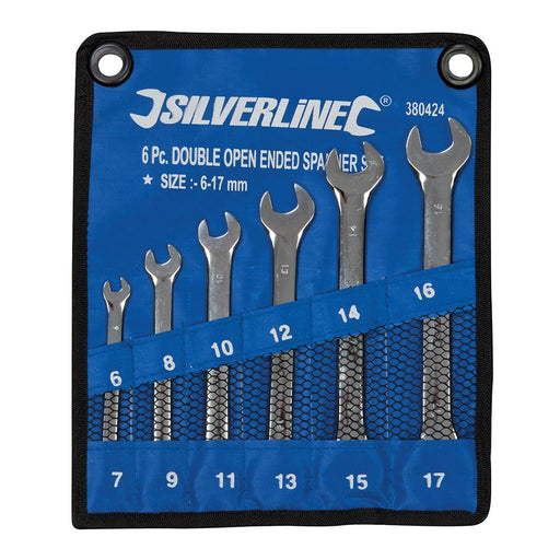 Silverline Open-Ended Spanner Set 6pce 6 - 17mm Silverline - Dynamic Drive