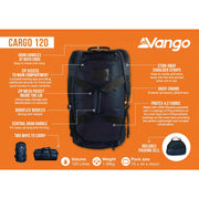 Vango Cargo 120 Rucksack Moonlit Ocean (Blue) Vango - Dynamic Drive