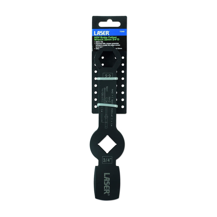 Laser HGV Brake Caliper Wrench 22mm 7340 Laser - Dynamic Drive