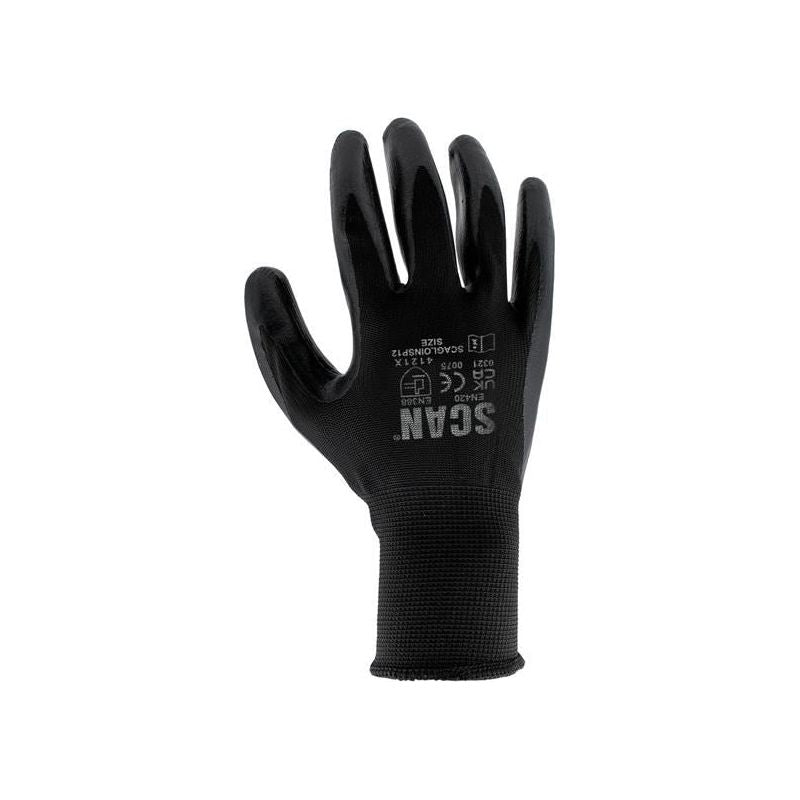 Scan Seamless Inspection Gloves - XL (Size 10) (Pack 12) Scan - Dynamic Drive