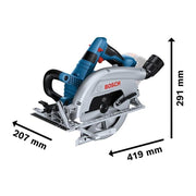 Bosch GKS 18V-70 L Professional BITURBO Circular Saw 18V Bare Unit Bosch - Dynamic Drive