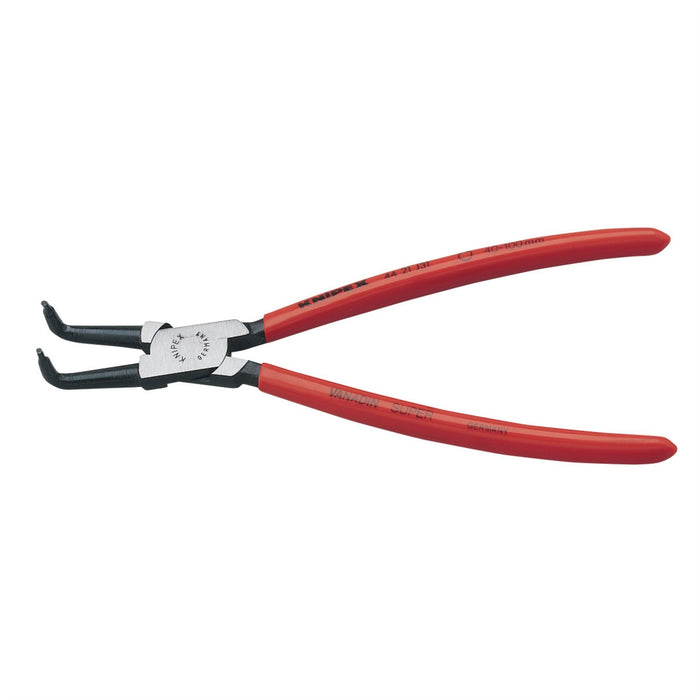 Draper Knipex 44 21 J31 SBE J3190&deg; Bent Internal Circlip Pliers, 40 - 100mm Draper - Dynamic Drive