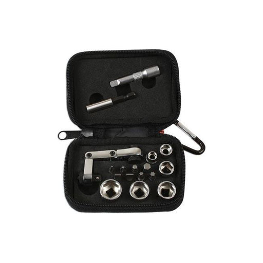 Laser Mini Flexi Ratchet Socket and Bit Set 17pc 6945 Laser - Dynamic Drive