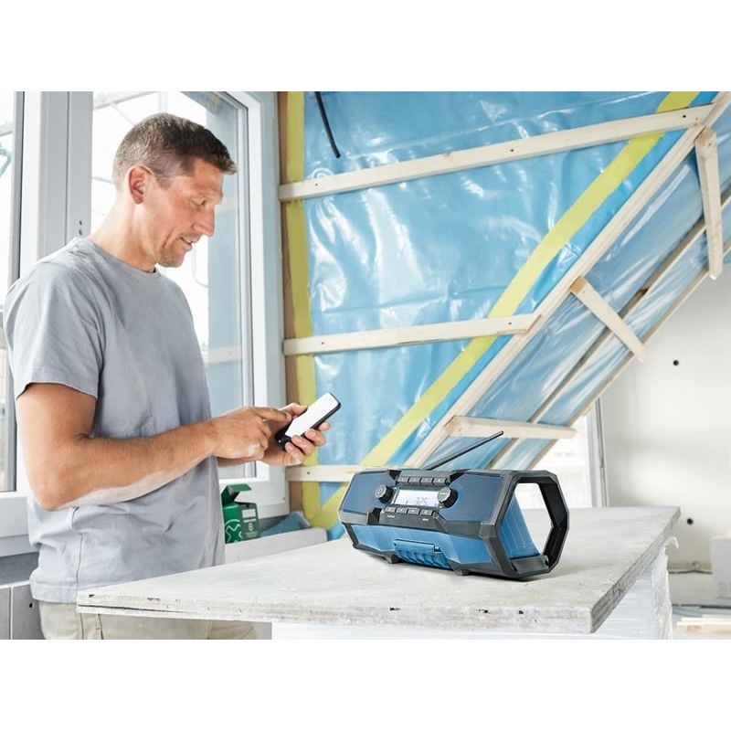 Bosch GPB 18V-2 C Professional Bluetooth Radio 240V & Li-ion Bare Unit Bosch - Dynamic Drive