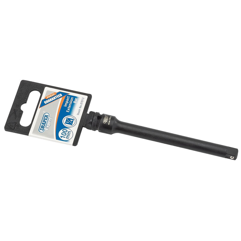 Draper Expert Impact Extension Bar, 1/4" Sq. Dr., 100mm 07013 Draper - Dynamic Drive
