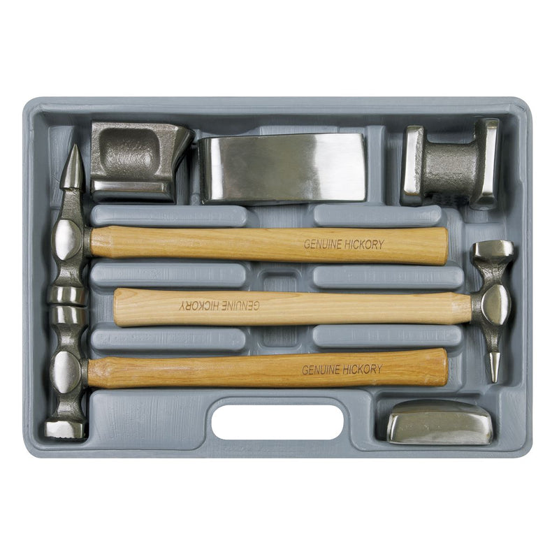 Sealey Panel Beating Set 7pc Drop-Forged Hickory Shafts CB507 Sealey - Dynamic Drive
