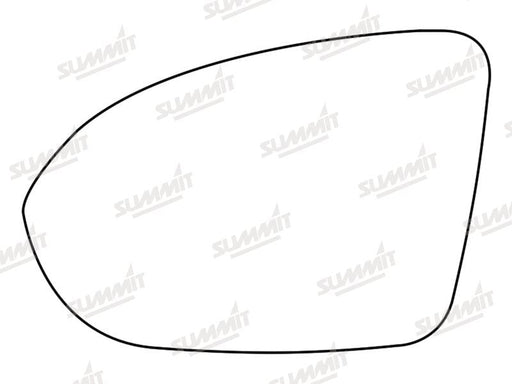 Summit Stick-On Standard Mirror Glass fits Vauxhall Astra K 16 to 17 LHS Summit - Dynamic Drive
