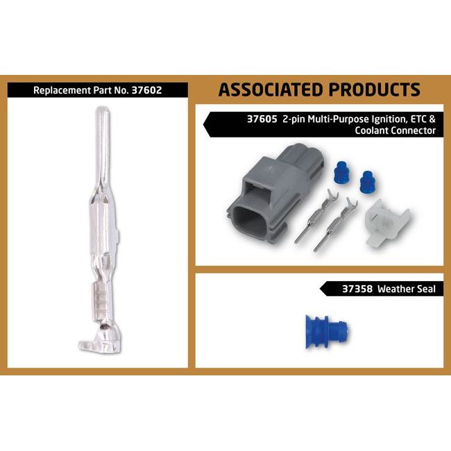 Connect Volvo Electrical Multipurpose 2 Pin male Connector 10pc 37605 Tool Connection - Dynamic Drive