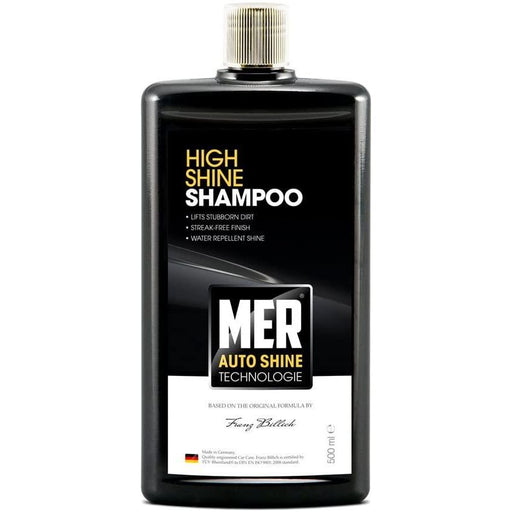 MER High Shine Car Shampoo 500ml Glossy Streak free Finish Water Repellent Mer  - Dynamic Drive